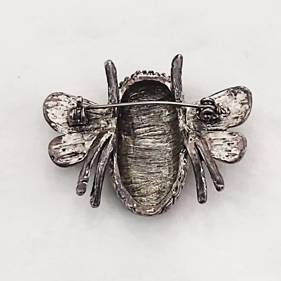 Vintage Silver Oversized Bee Brooch - Picture 6 of 7
